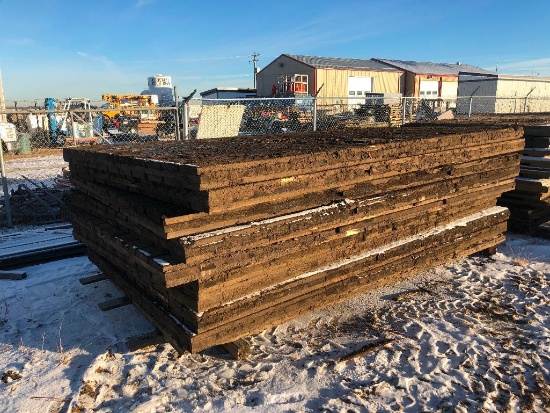 Lot of (10) Asst. 8ft X 14ft Swamp Mats ***LOCATED AT 5130 52ave Bruderheim, AB***