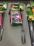 Lot of Asst. Camping Gear Including Toaster Forks, Axe, Table Cloth, Tablecloth Clamps, etc.