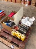 Pallet of Asst. Hearing Protection, (4) Sharps Containers, Gloves, Respirators, etc.