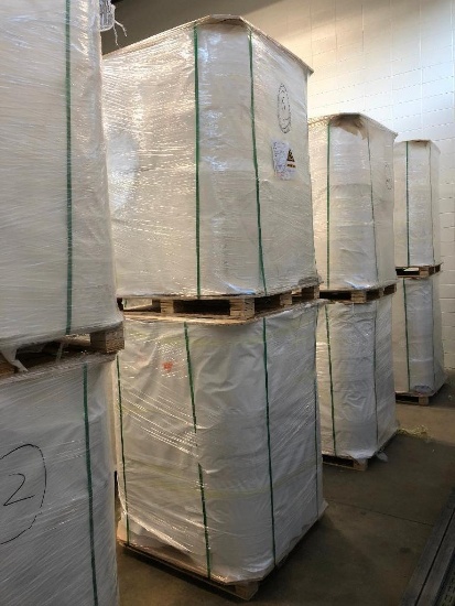 Lot of (2) Pallets of 60g/m2 Paper Spools