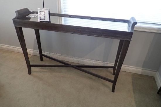 A.R.T. Furniture 50"x16" Console Table w/ Mirrored Glass Top.