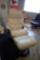 Ekornes Stressless View Large Paloma Leather Reclining Arm Chair w/ Ottoman and Elevator Rings for