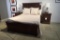 Handstone Queen Bed Set w/ Headboard, Footboard, Frame, (2) 25