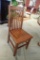 Lot of 2 LH Imports Irish Coast Reclaimed Wood Slat Back Dining Chairs.