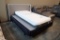 Aura Queen Headboard, Metal Frame and Boxspring- MATTRESS NOT INCLUDED.