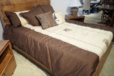 Lot of HAL Coral Bay King Size Bedding Set w/ Duvet, Duvet Cover, Pillow Shams and Throw Pillows.