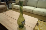 Green Glass Tall Vase Accessory.