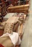 Lot of Asst. Patio Furniture Cushions, Hammock Wheels, Hammock Stands, Umbrella Fabric Tops, etc.