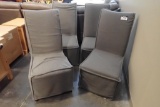 Lot of 4 Hooker Dining Chairs w/ Covers-USED.