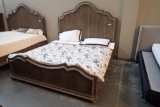 A.R.T. Furniture Allie King Size Headboard, Footboard, Rails and Boxspring.