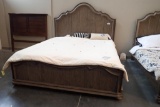 A.R.T. Furniture Allie King Size Headboard, Footboard, Rails and 2 Boxsprings.