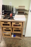 Lot of Office Supply Cabinet and Asst. Office Supplies.