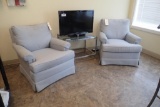 Lot of Sofa, 2 Occasional Chairs and End Table-USED.