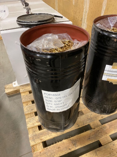 Barrel of 550ft of 5/16in Chain