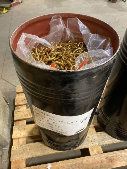 Barrel of 550ft of 5/16in Chain