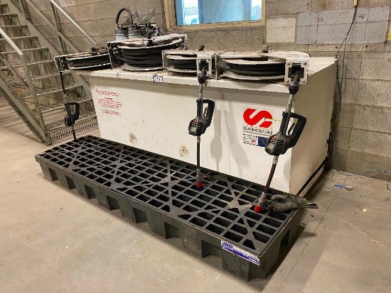 2012 Samson AboveGround Steel Tank, 1,600L Capacity, Serial: D-514274 w/ (4) Hose Reels, (4) Meter