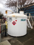 1999 Durex Steel Dura Green 5000L Fuel Tank w/ Fillrite FR701V 115V Pump, 20 GPM