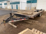 1999 FalCan 20' T/A Flat Deck Trailer, VIN# 2F9T320HXX6056599