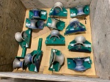 Lot of (13) Asst. Greenlee 658 Tray-Type Sheave