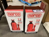 Lot of (2) Norco 12-Ton Bottle Jacks
