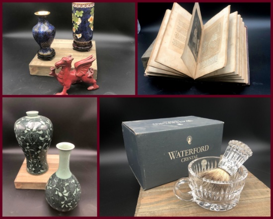 Antique Books, Glassware, Oriental, & More!