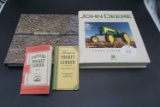 Set of 4, 2 Lg Hard Cover Books and 2 Farmer's Pocket Ledgers