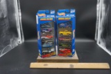 Lot of 2 (five in each box) gift pack Hot Wheels