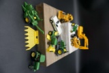 Variety of JD Equipment including tractor, loader, digger