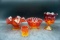 Lot of 4 pcs of Carnival Glass