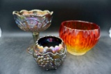 Lot of 3 pcs of Glassware, various