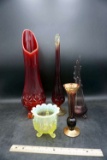 Lot of 5 vases, various