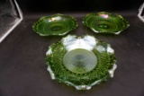 Lot of 3 pcs of Carnival Glass