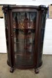 Curio Cabinet, round glass