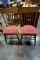 Lot of 2 wooden chairs