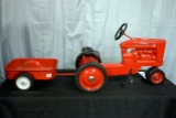Farmall M Pedal Tractor and pull behind wagon