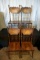 Set of Seven Pressed Back Chairs