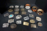 Assorted Belts and Buckles