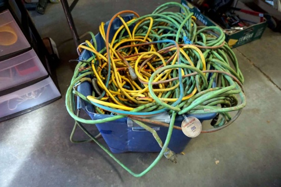 Huge Tote full of Extension Cords
