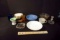 Glassware, Plates and Shoe