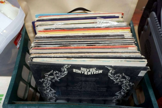 Crate of Vinyl's L.P.'s