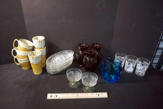 Coffee Mugs, Glasses, Vases
