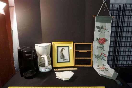 Coffee Pots, Picture Frames, Tapestry