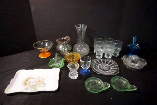 Glassware, Vases and Plates