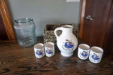 Basket, Pitcher, Cups, Vase