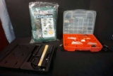 Tarp, Organizing Bin Full of Tools and Hardware