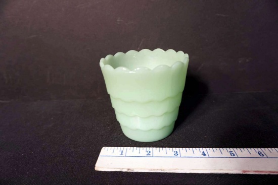 Fire King, Art Deco Jadeite w/ Scalloped Edges