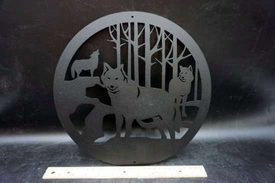 Wolves Metal Sign