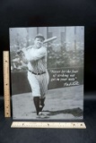 Babe Ruth Tin Sign