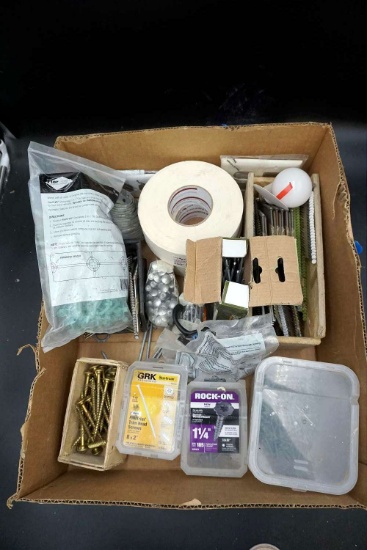 Hardware, tape, screws, and more.
