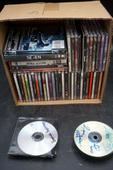 Collection of CD albums and DVD's.